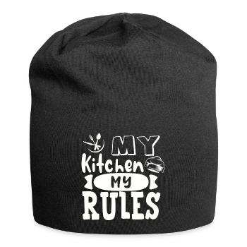 Chef Chef Chefs Kitchen Funny saying - Jersey Beanie - black - Front