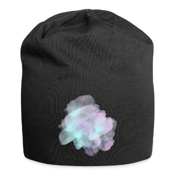splash bunt farbe muster aufdruck comic style - Jersey-Beanie - Schwarz - Vorne