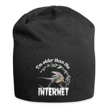 I'm older than the Internet + Dinosaur retro - Jersey Beanie - black - Front