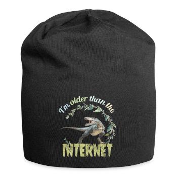 I'm older than the Internet + Dinosaur retro - Jersey Beanie - black - Front