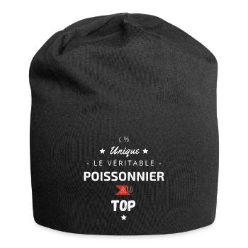 Le Véritable poissonnier au top - Bonnet en jersey - noir - Devant