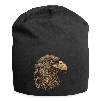 Adler Portrait - Jersey-Beanie - Schwarz - Vorne