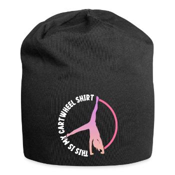 C’est mon motif de roue de charrette - Bonnet en jersey - noir - Devant