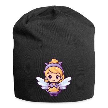 Backfee Fee Backen Kochen - Jersey-Beanie - Schwarz - Vorne