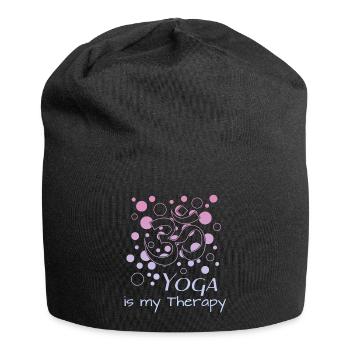 Om Yoga - Jersey-Beanie - Schwarz - Vorne