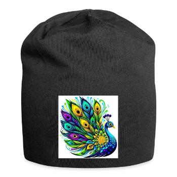 Peacock - Jersey Beanie - black - Front