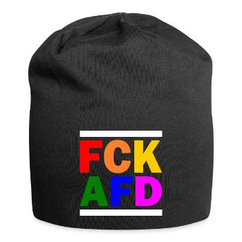 Fck afd - Jersey-Beanie - Schwarz - Vorne