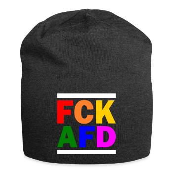 Fck afd - Jersey-Beanie - Anthrazit - Vorne