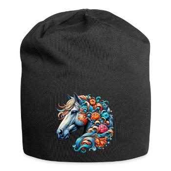 Horse - Jersey Beanie - black - Front