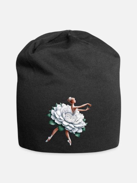 Danseuse de ballet avec tutu - Bonnet en jersey - noir