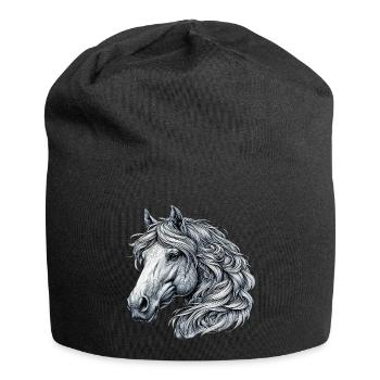 Horse - Jersey Beanie - black - Front