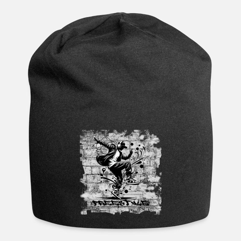 Freestyle - Jersey-Beanie - Schwarz