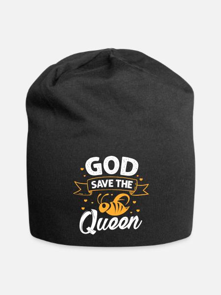 God save the queen Queen Bee - Jersey-Beanie - Schwarz