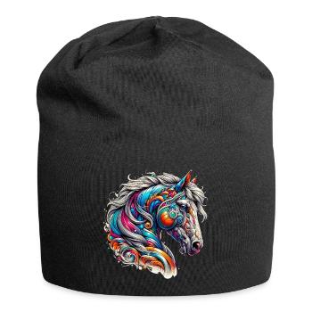 Horse - Jersey Beanie - black - Front