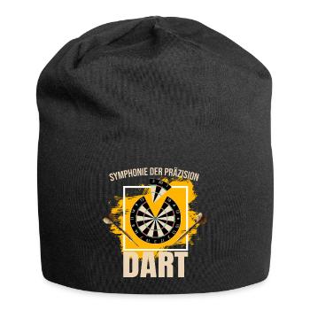 Symphonie der Präzision - Dart - Jersey-Beanie - Schwarz - Vorne