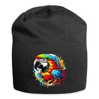 Perroquet - Bonnet en jersey - noir - Devant