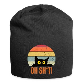 Shocking Cat - Jersey Beanie - black - Front