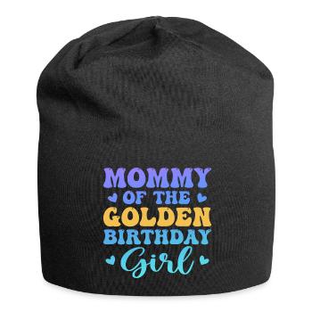 Mommy of the golden birthday girl - Bonnet en jersey - noir - Devant