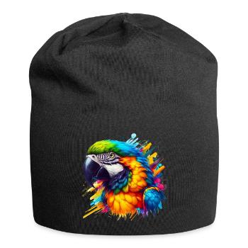 Perroquet - Bonnet en jersey - noir - Devant