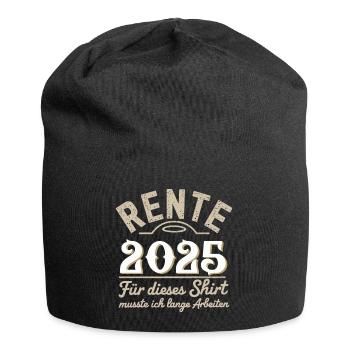 Pension 2025 - For this shirt you have to wait a long time - Jersey Beanie - black - Front