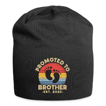 Promoted to brother set for 2025 - Jersey Beanie - black - Front