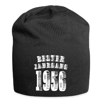 Bester Jahrgang 1956 Geburtstag Geburtsjahr - Jersey-Beanie - Schwarz - Vorne