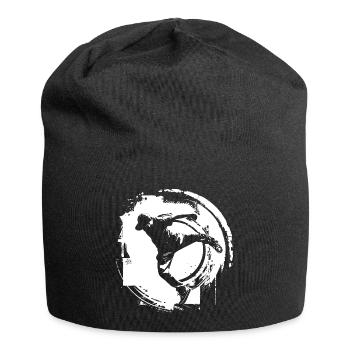 Breakdancer Zeichnung - Jersey-Beanie - Schwarz - Vorne