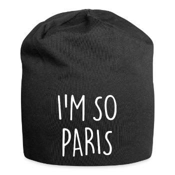 I'M SO PARIS - Jersey-Beanie - Schwarz - Vorne