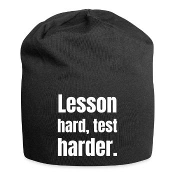 Enseignants à l’école - Bonnet en jersey - noir - Devant