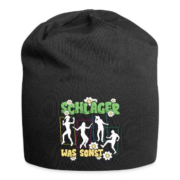 Schlager was sonst Musik - Jersey-Beanie - Schwarz - Vorne