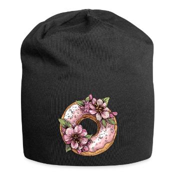 Beignet aux fleurs - Bonnet en jersey - noir - Devant