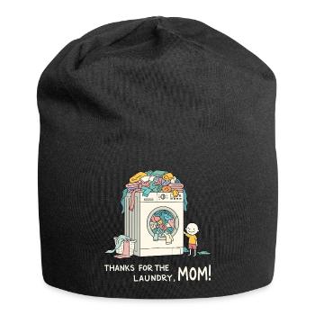 Thanks for the laundry, mom ! - Jersey Beanie - black - Front