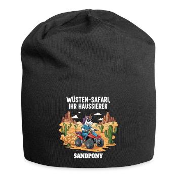 Desert Unicorn - Jersey Beanie - black - Front