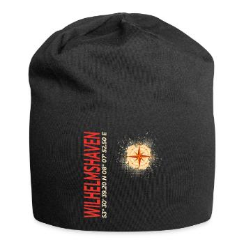 Wilhelmshaven - Jersey-Beanie - Schwarz - Vorne
