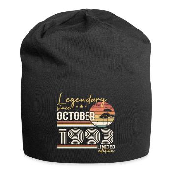 Oktober 1993 Geschenk - Genial seit Oktober 1993 - Jersey-Beanie - Schwarz - Vorne