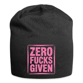 Déclaration féministe Design audacieux - Bonnet en jersey - noir - Devant
