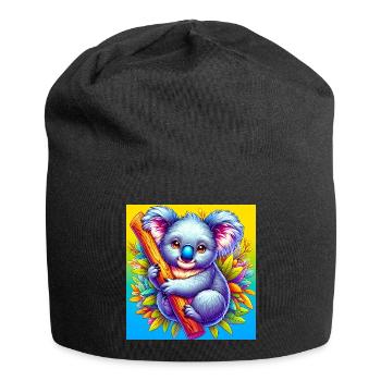 Koala - Jersey-Beanie - Schwarz - Vorne