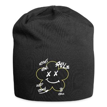 Urban Flower  - Jersey-Beanie - Schwarz - Vorne