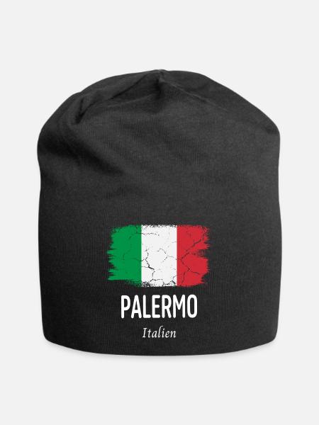 Palermo - Jersey-Beanie - Schwarz