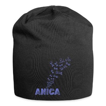 Anica als Segeln - Jersey-Beanie - Schwarz - Vorne