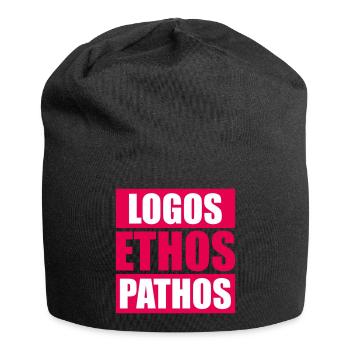 Logos Ethos Pathos Rhetoric Philosophy Student - Jersey Beanie - black - Front