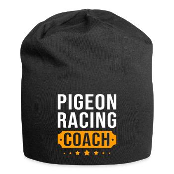 Pigeon Race Pigeon Pigeons - Jersey Beanie - black - Front