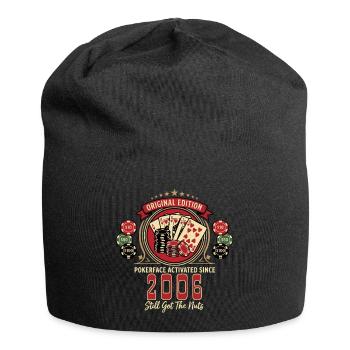 Poker T-Shirt 2006 Geburtstag, Poker Legende Shirt - Jersey-Beanie - Schwarz - Vorne