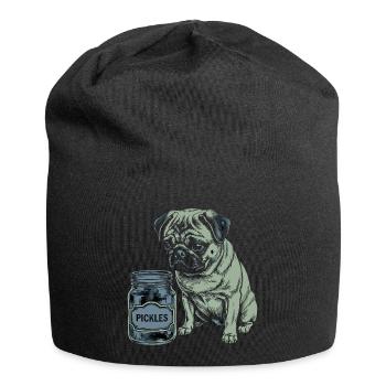 Dog Friend Design – Heart for Four-legged Friends - Jersey Beanie - black - Front
