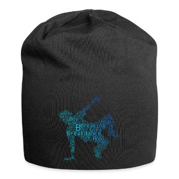 Die Hip-Hop-Tänzer und Breakdance passen zusammen - Jersey-Beanie - Schwarz - Vorne