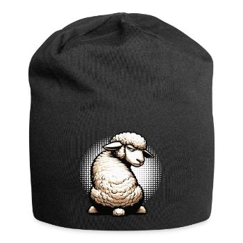 Schaf Schafe Schäfer Schafhalter Schafbock - Jersey-Beanie - Schwarz - Vorne