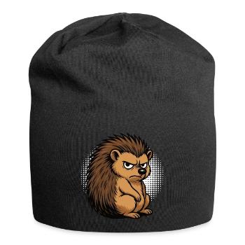 Igel Igelliebhaber Igelbesitzer Igelhalter Stachel - Jersey-Beanie - Schwarz - Vorne
