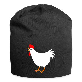 Just A Chicken Lover Funny Farm Animal - Jersey Beanie - black - Front