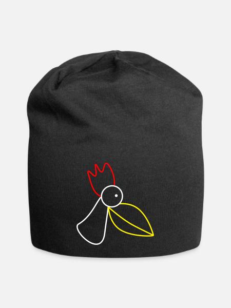 JG Label - Jersey-Beanie - Schwarz