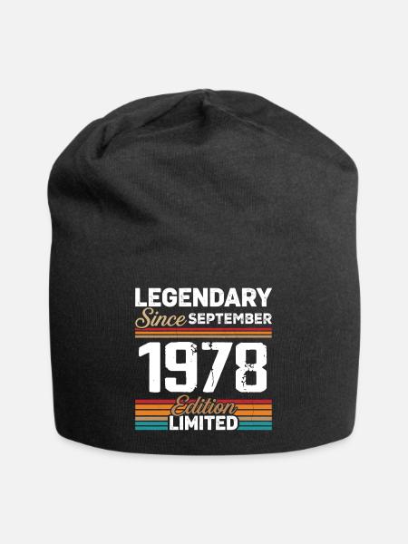 September 1978 Jahrgang September 1978 - Jersey-Beanie - Schwarz